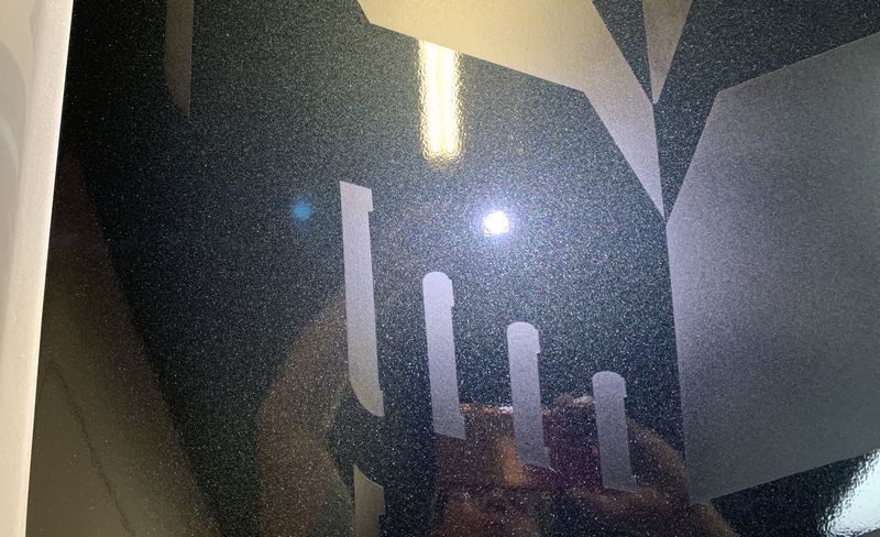 Remove swirls scratches by machine in Vinyl Stripes Decals Graphics Corvett