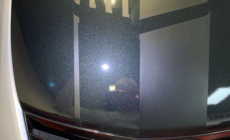 Remove swirls scratches by machine in Vinyl Stripes Decals Graphics Corvett