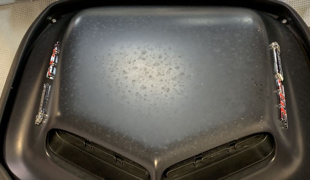 Remove water spots Matte Shaker Hood Scoop 2016 Challenger Scatpack 392 Hem