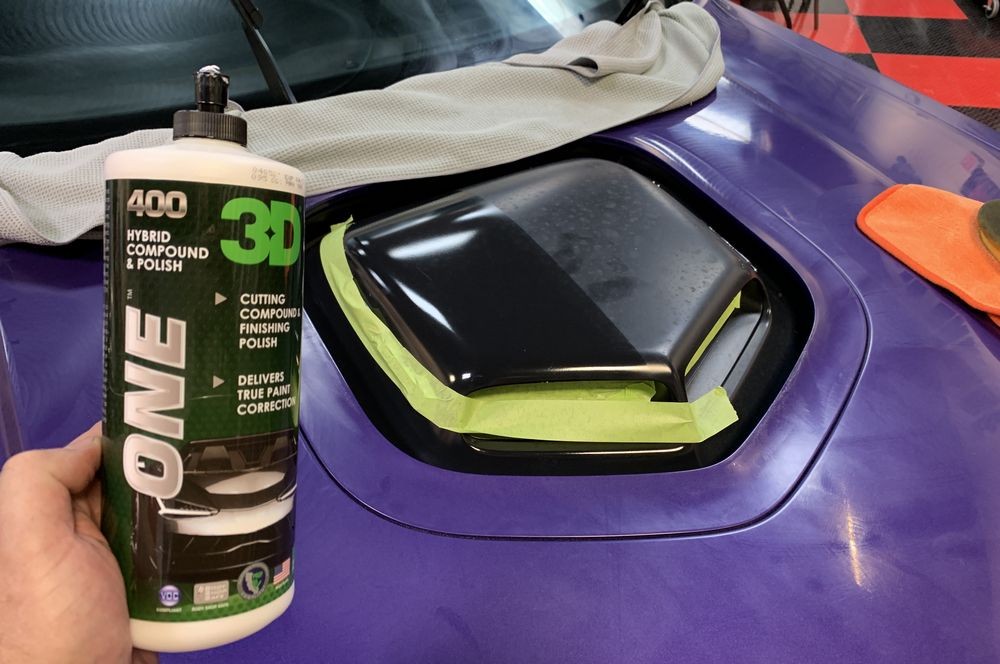 Remove water spots Matte Shaker Hood Scoop 2016 Challenger Scatpack 392 Hem