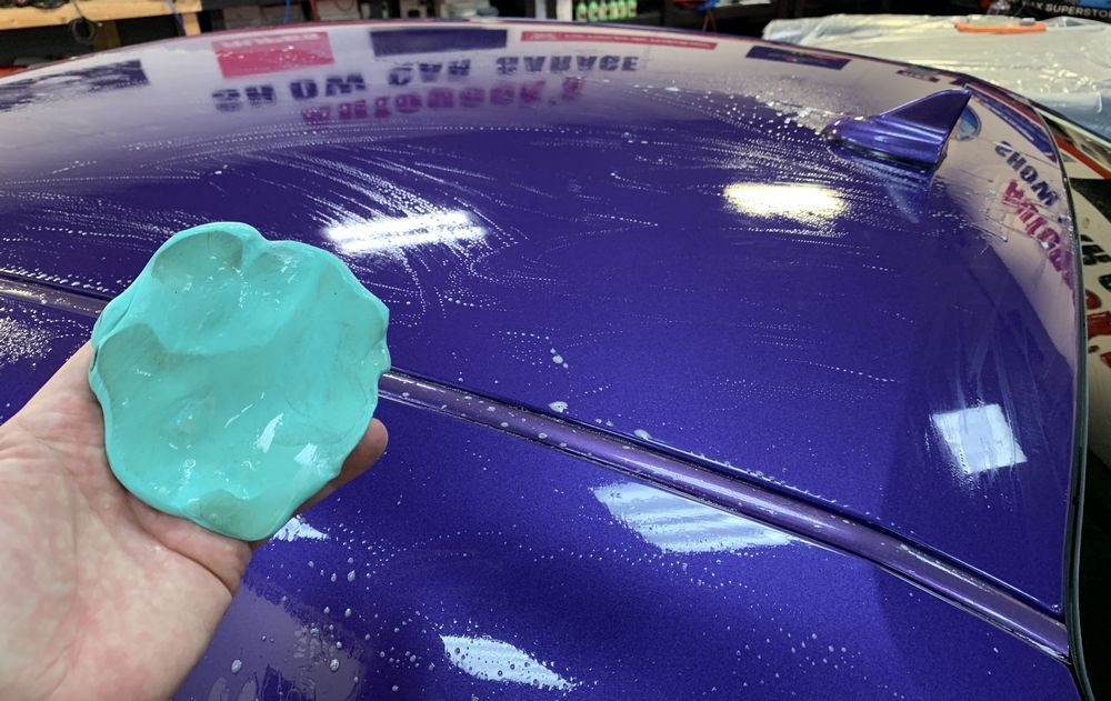 Removing Water Spots from Matte Vinyl Graphics Challenger Scatpack 392 Hemi