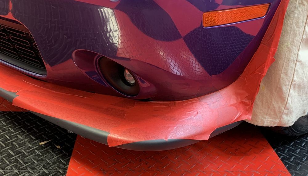 Removing Water Spots from Matte Vinyl Graphics Challenger Scatpack 392 Hemi