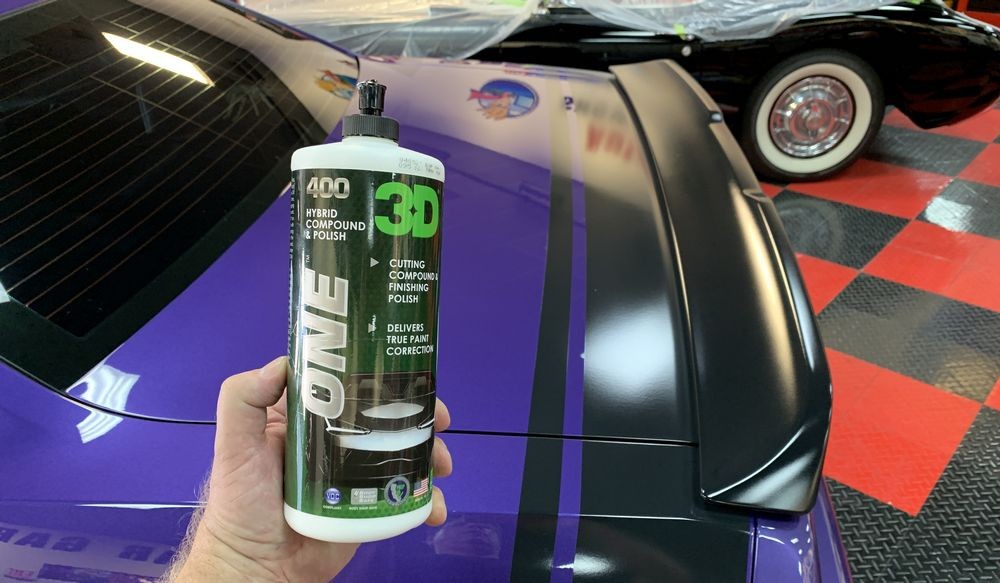 Removing Water Spots from Matte Vinyl Graphics Challenger Scatpack 392 Hemi