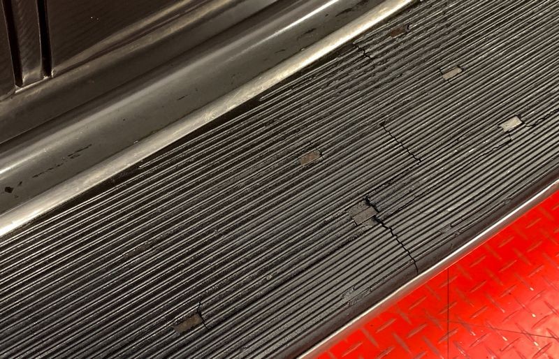 Restore vintage rubber on running boards 1937 Packard