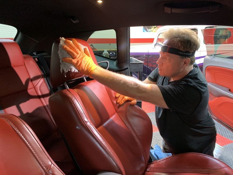 Review Leatherique Ruby Red Napa Leather Seats 2015 Dodge Challenger
