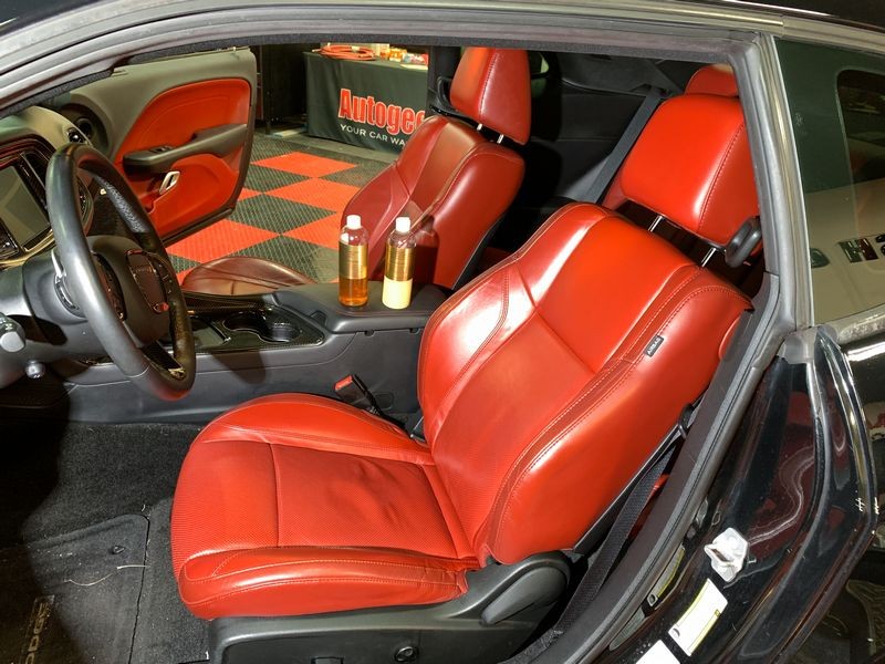 Review Leatherique Ruby Red Napa Leather Seats 2015 Dodge Challenger