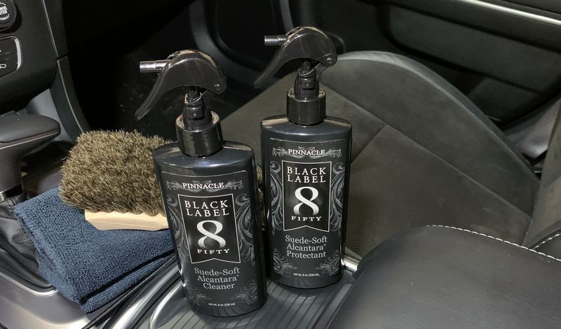 Review Pinnacle Black Label Alcantara Cleaner and Protectant