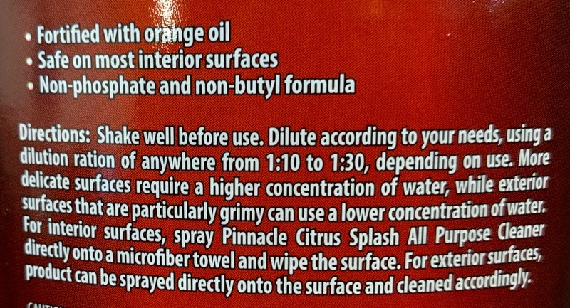 Review Pinnacle Citurs Splass All Purpose Cleaner