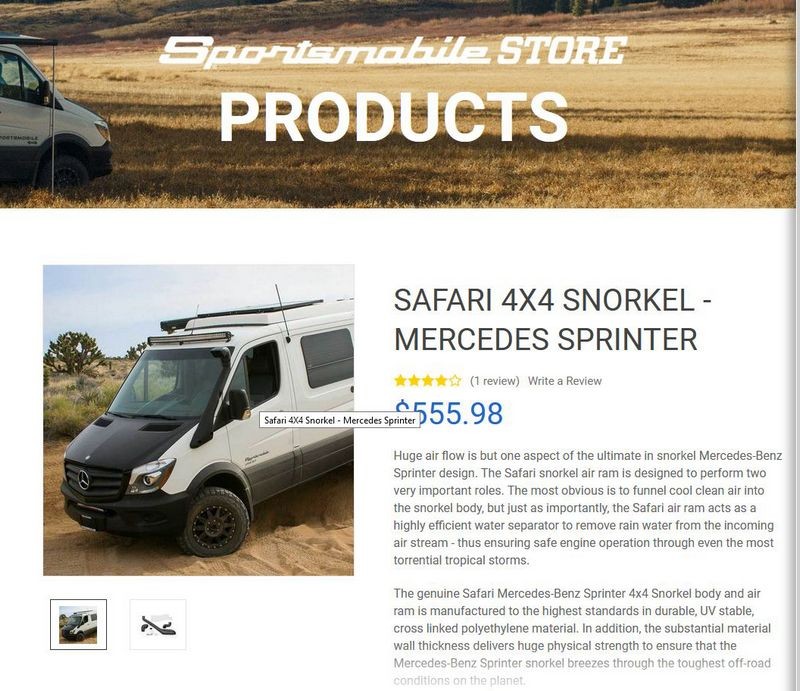 River Crossing Transit Van 4x4