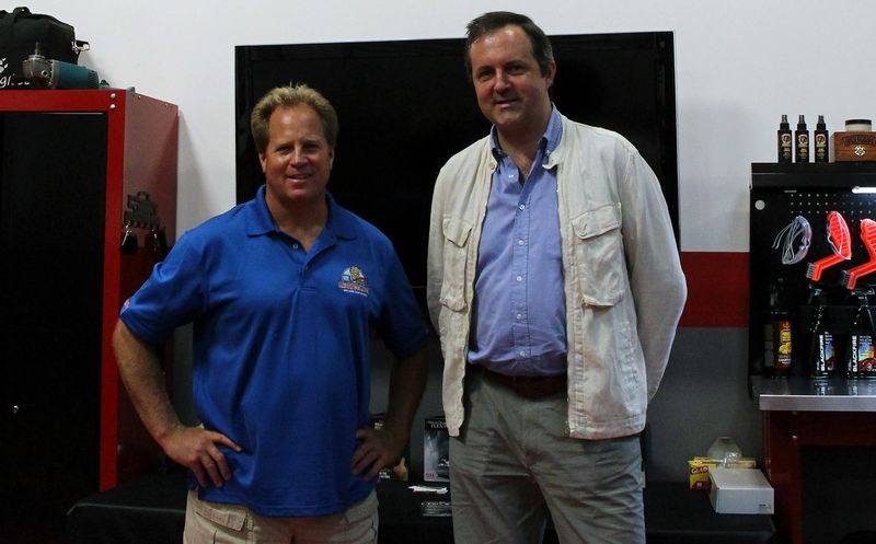 Rob Earle from GTechniq Exterior Coatings and Mike Phillips
