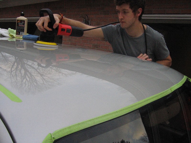 Roof Rack After Megs 205 and Megs Ultimate Polish