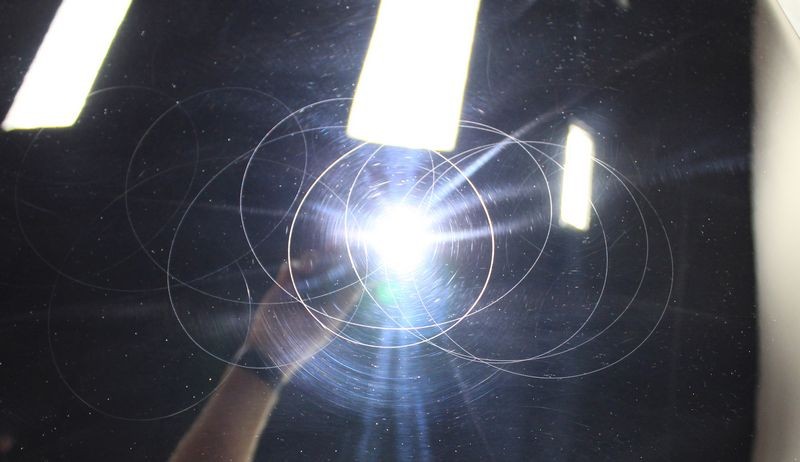Rotary Buffer Circle Scratches