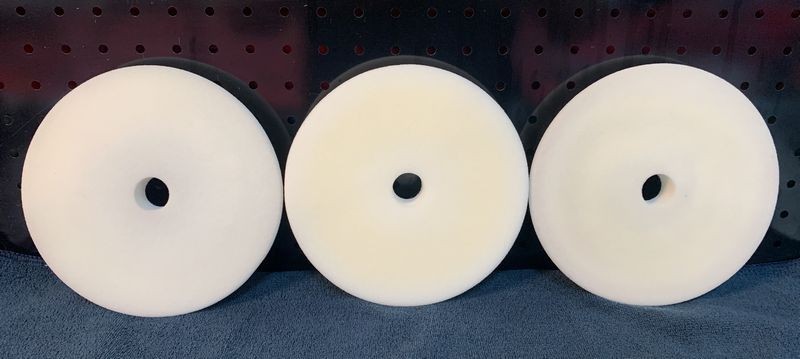 RUPES Ultrafine white foam finishing pads washed mike phillips