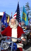 Santabiker in parade.