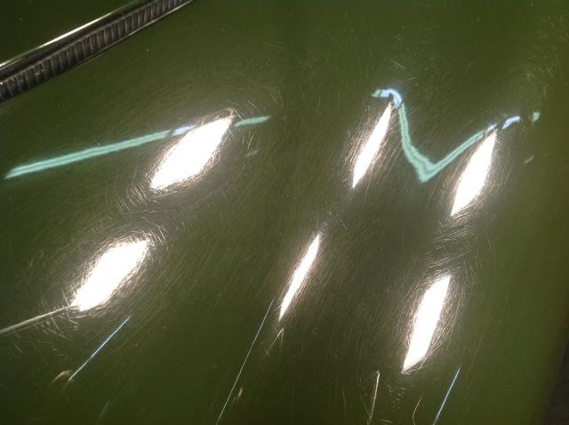 Scratched British Racing Green
