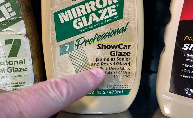 Sealer Reseal Glaze to Show Car Glaze Bottles Mike Phillips