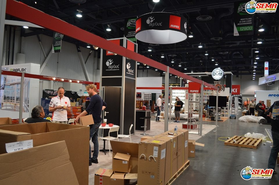 SEMA Show 2014 Set up