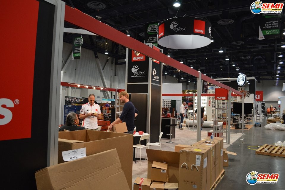 SEMA Show 2014 Set up