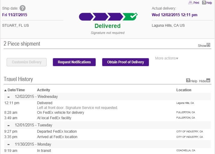 Shipping