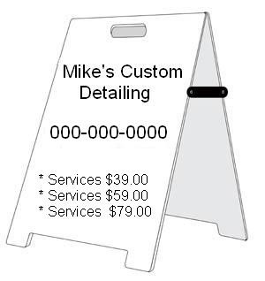 Sidewalk A-frame Sign