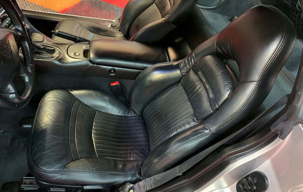 Simple Corvette Leather Interior Detail