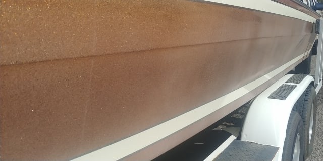Sleekcraft Ski Boat - Remove Oxidation