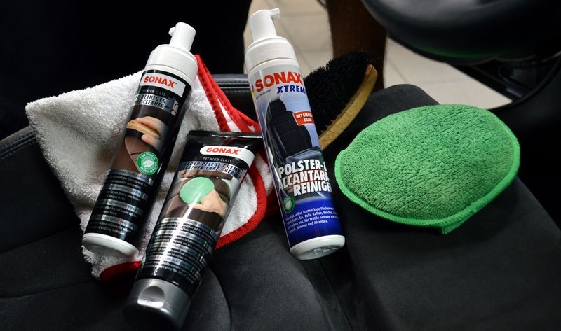 SONAX Leather Cleaner and SONAX Leather Care Cream