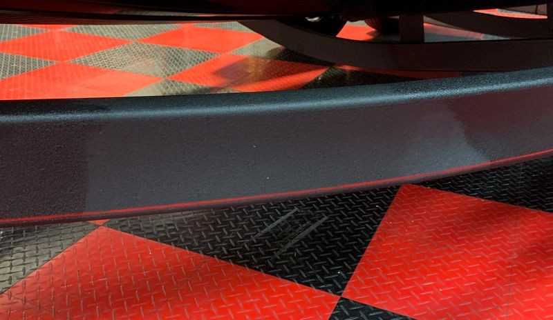 SONAX PNS on Black Powder Coating Paint Boat Trailer