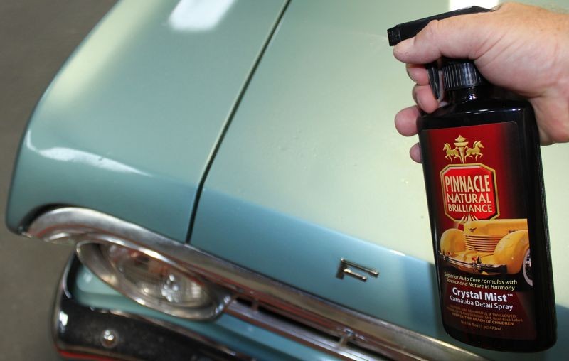 Spraying a Spray Detailer