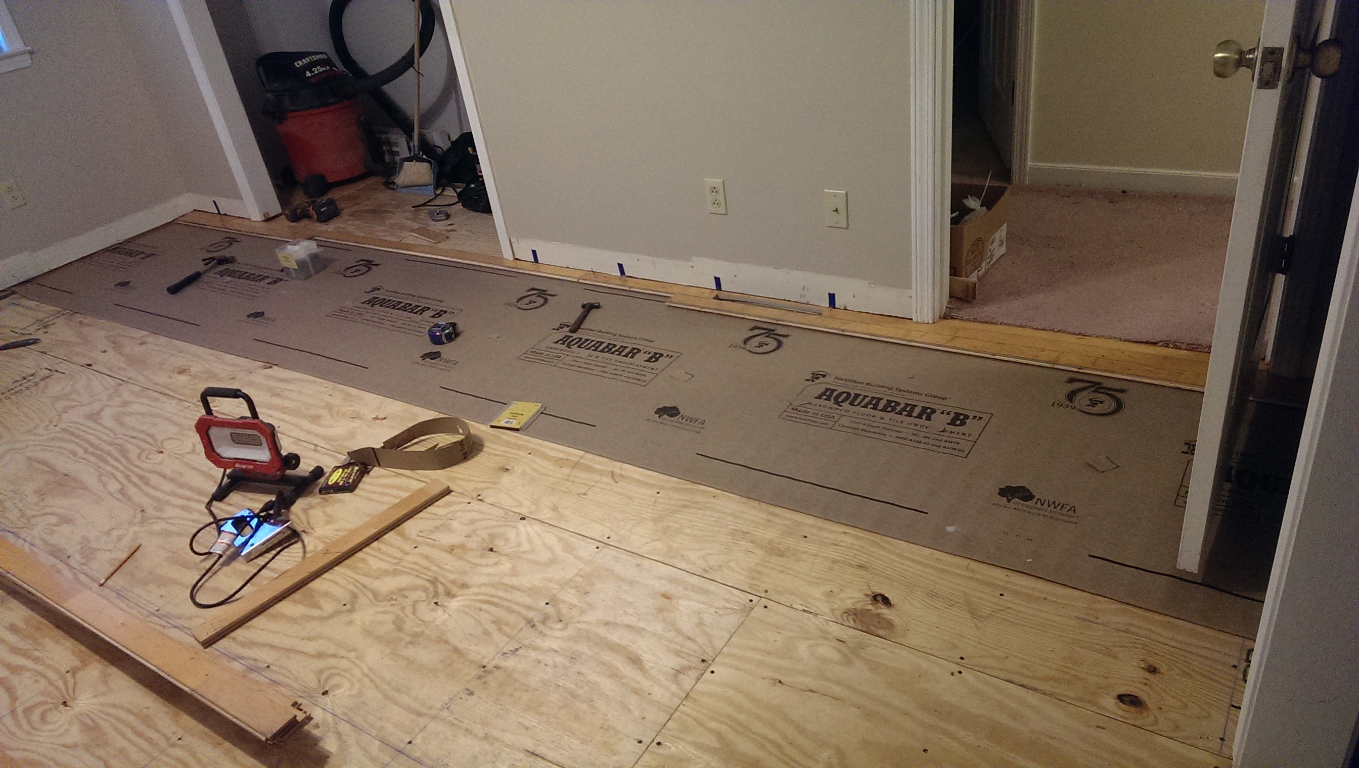 Starter row in first room