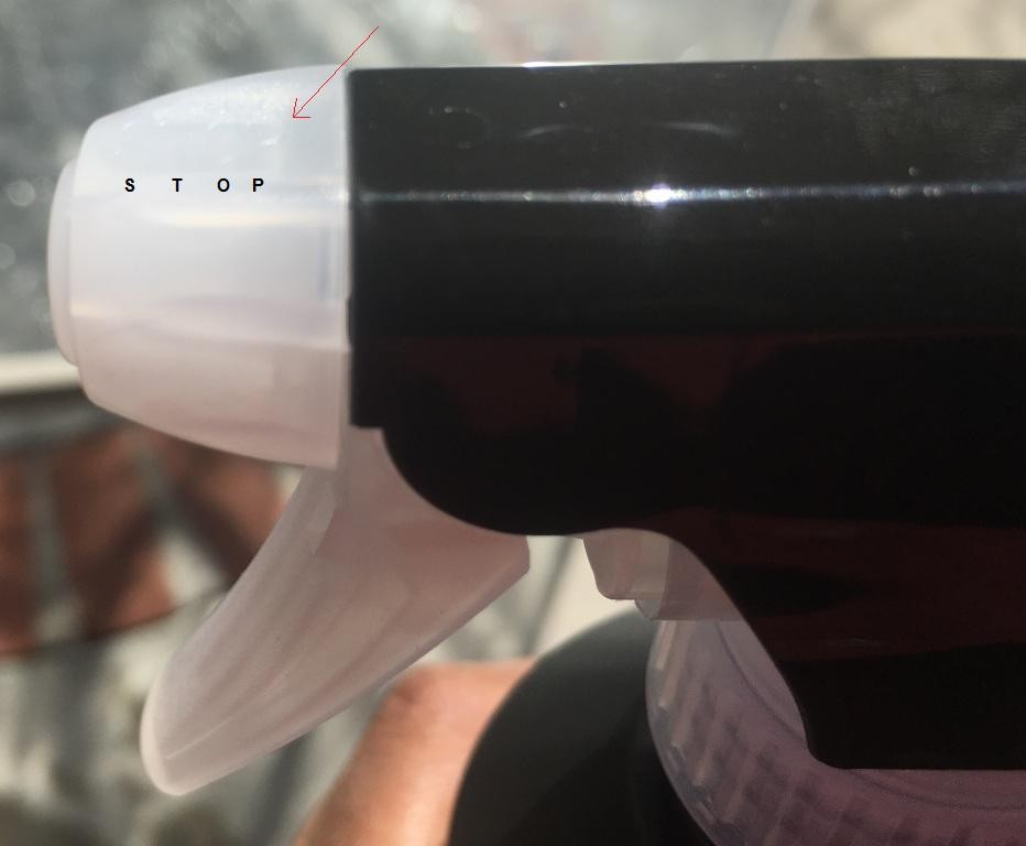 STOP on nozzle