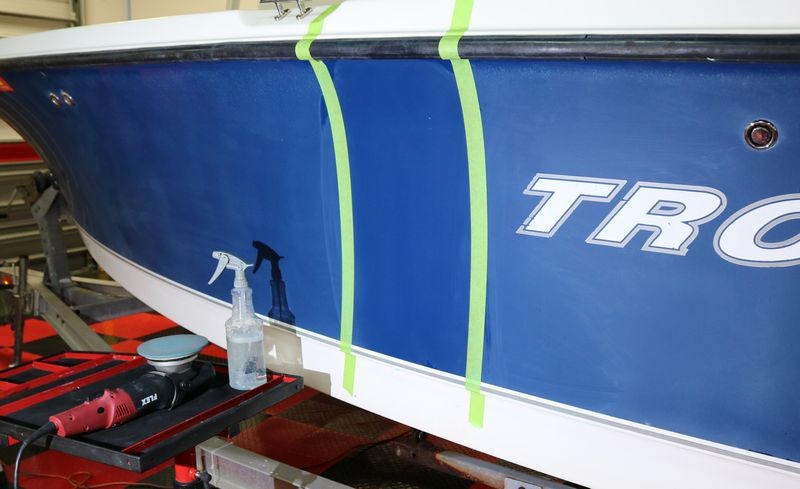 Test Spot on 21 foot Trophy Center Console Mike Phillips