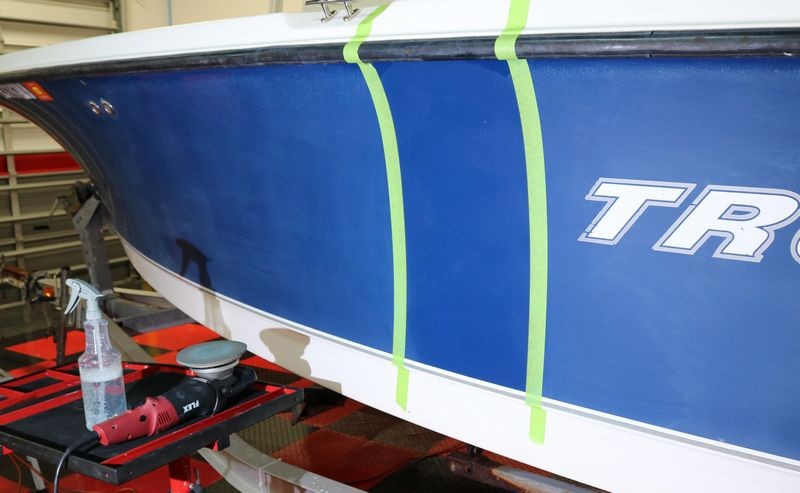 Test Spot on 21 foot Trophy Center Console Mike Phillips