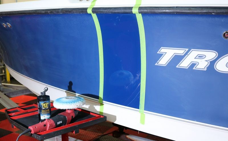 Test Spot on 21 foot Trophy Center Console Mike Phillips