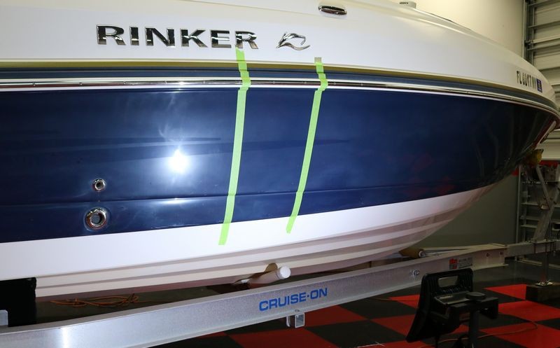 Test Spot on 28 foot RINKER Bowrider Mike Phillips