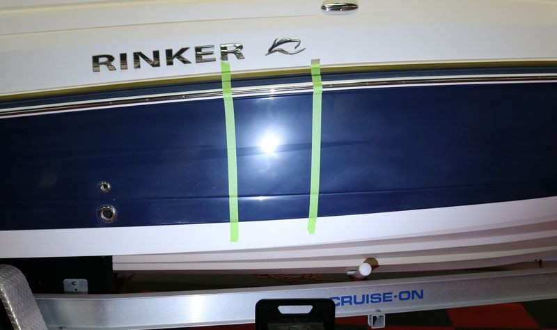 Test Spot on 28 foot RINKER Bowrider Mike Phillips