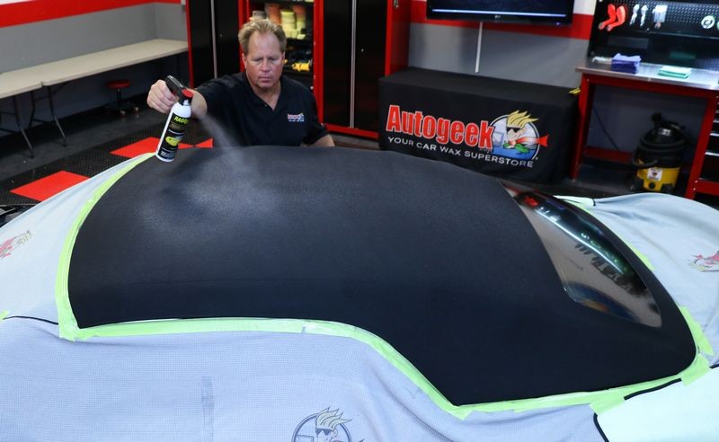 The correct way to apply RaggTopp Canvas Top Protectant to a canvas convert