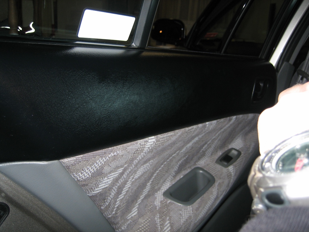The door with the Ultima Interior Guard still wet