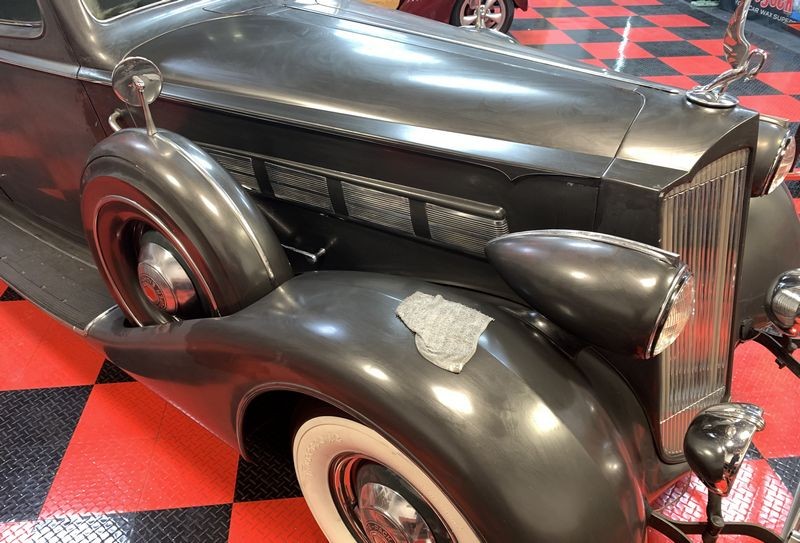 The Number #7 Rub Down Technique Original Single Stage 1937 Packard