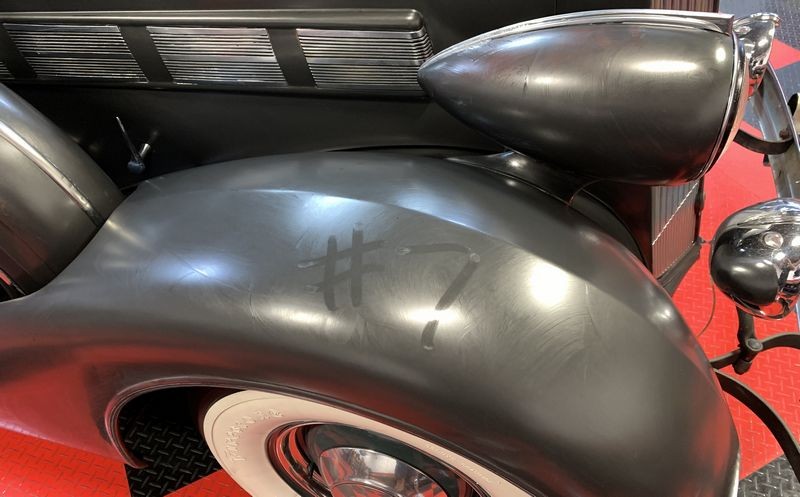 The Number #7 Rub Down Technique Original Single Stage 1937 Packard
