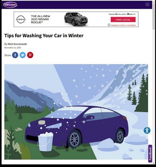 Tips for washing your car in the winter mike phillips cars.com