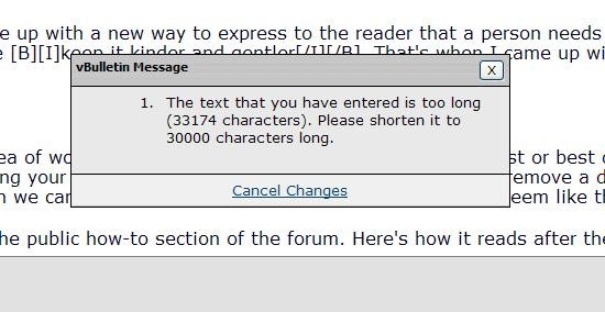 Too Many Words