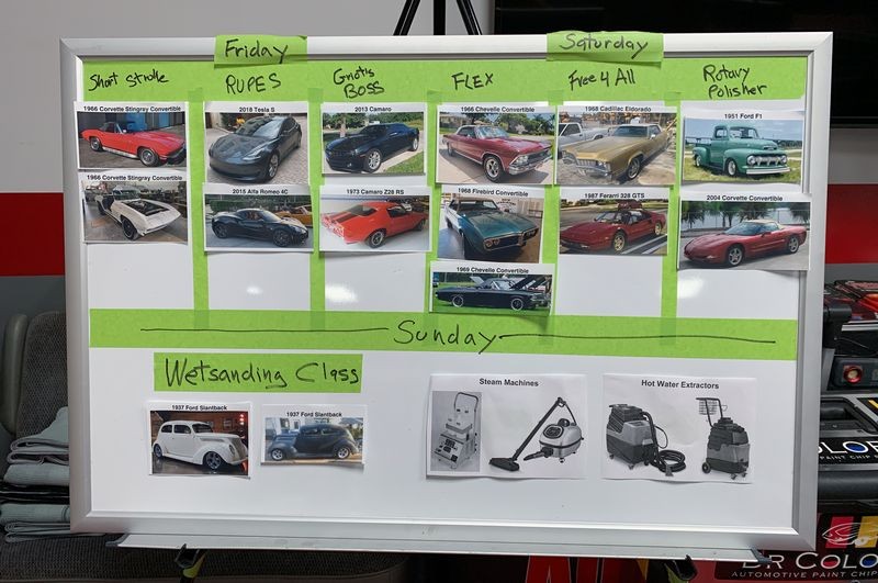 Training Cars - For the September 2020 Detailing Class