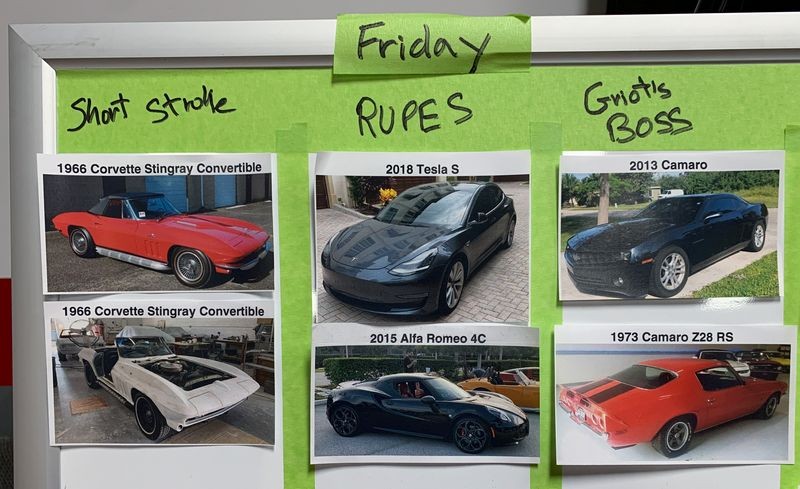 Training Cars - For the September 2020 Detailing Class