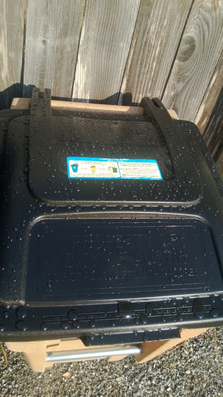 Trash Can Lid  Optimum Optibond Tire Gel