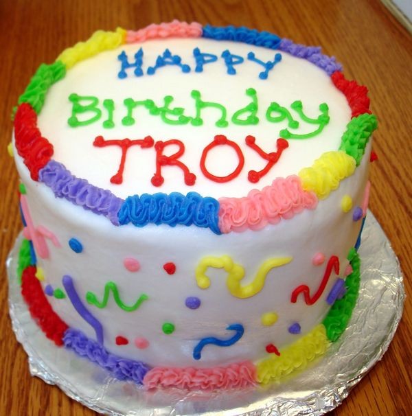Troy Birthday Cake