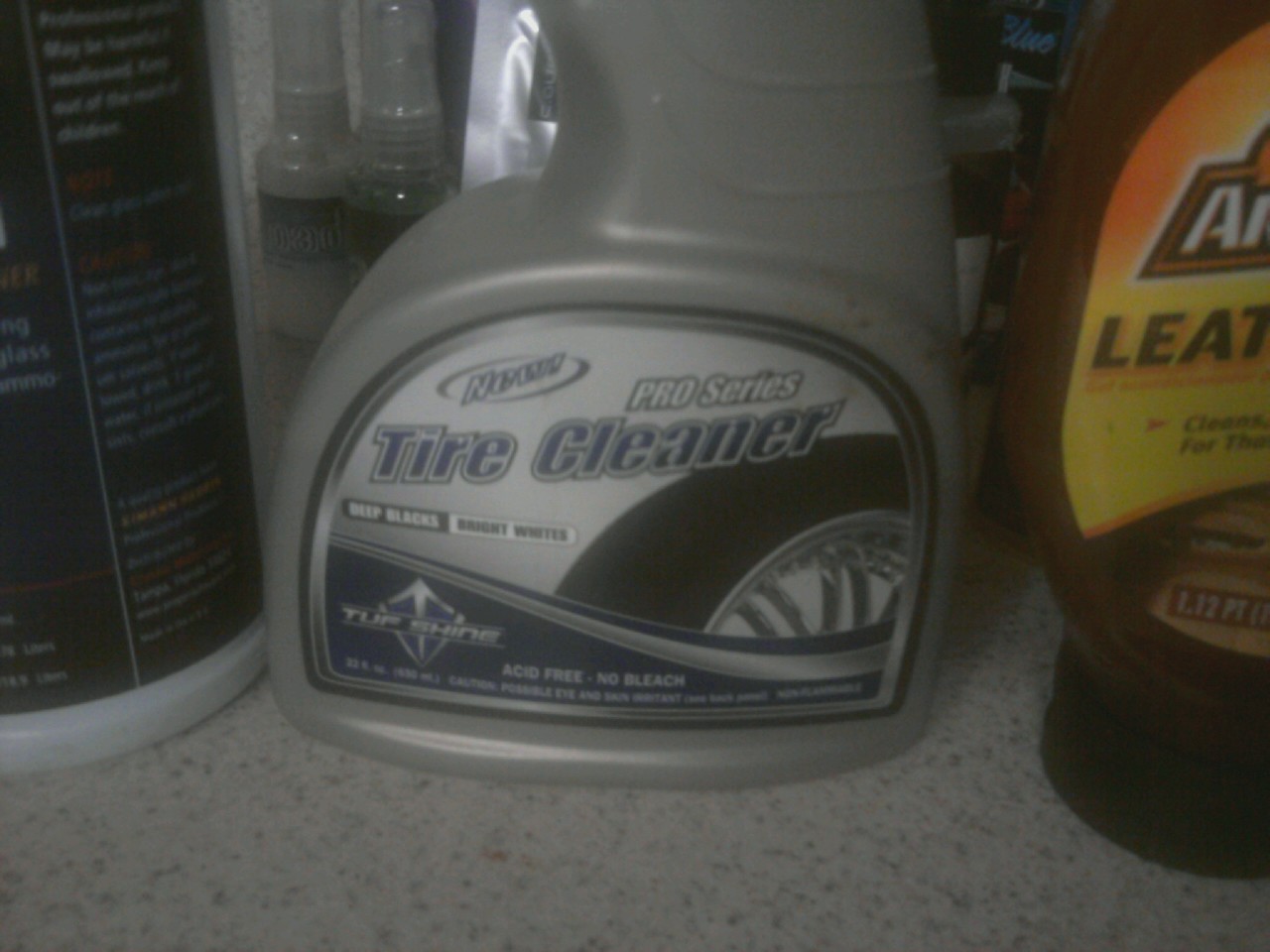 Tuf Shine Tire Cleaner, AA Leather Conditioner