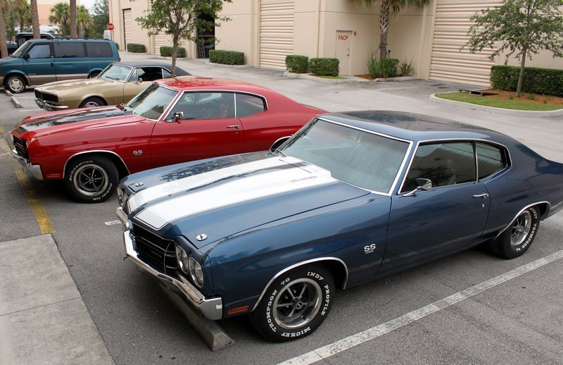 Two Chevelles and a Camaro