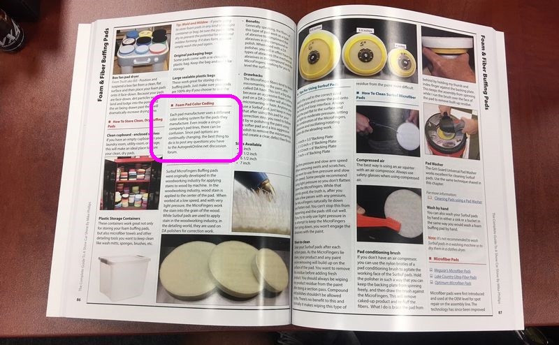 universal color code for buffing pads mike phillips