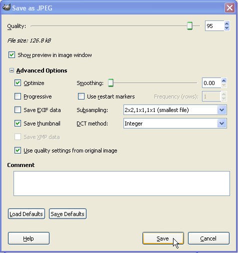 Using the GIMP v2.6